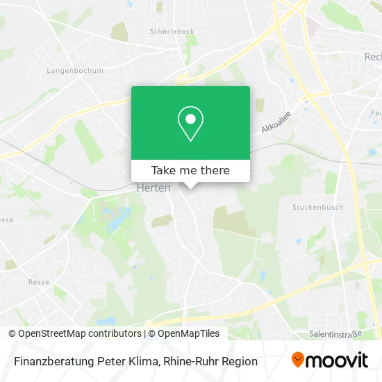 Карта Finanzberatung Peter Klima