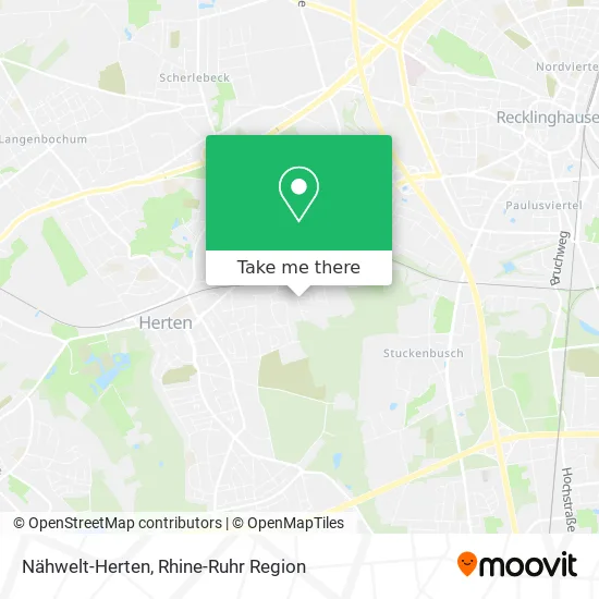 Карта Nähwelt-Herten