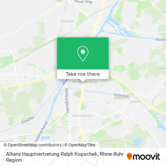 Карта Allianz Hauptvertretung Ralph Kopschek