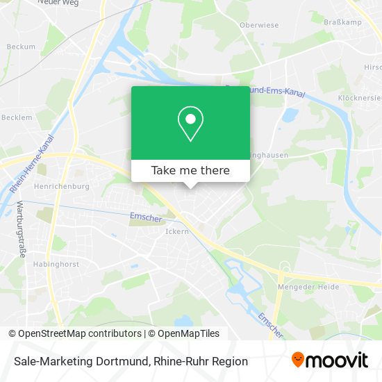 Sale-Marketing Dortmund map