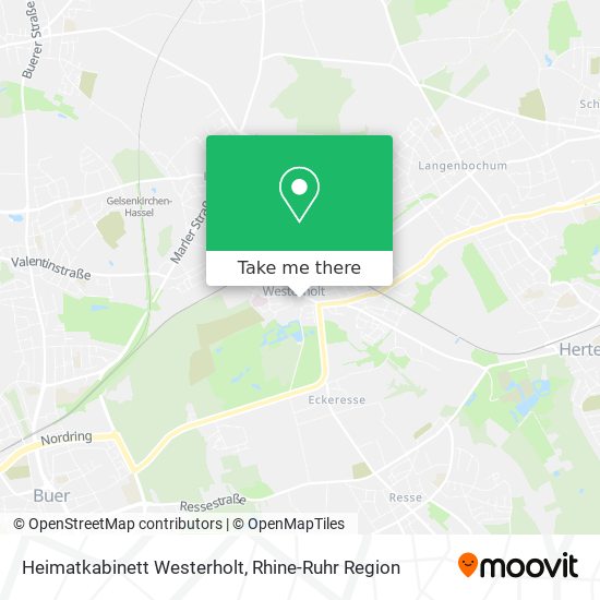 Heimatkabinett Westerholt map