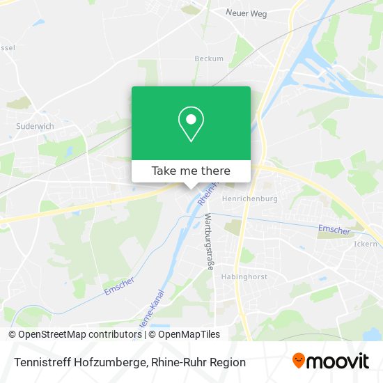 Tennistreff Hofzumberge map
