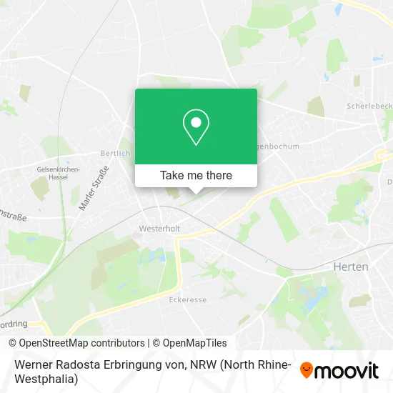 Карта Werner Radosta Erbringung von