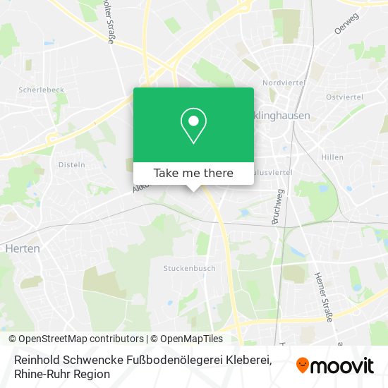 Reinhold Schwencke Fußbodenölegerei Kleberei map