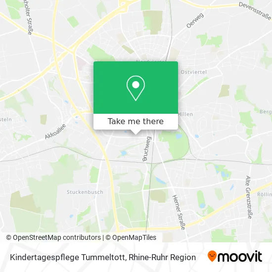 Карта Kindertagespflege Tummeltott