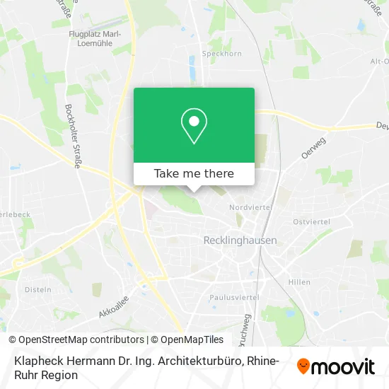 Карта Klapheck Hermann Dr. Ing. Architekturbüro