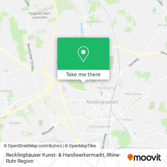 Карта Recklinghäuser Kunst- & Handwerkermarkt