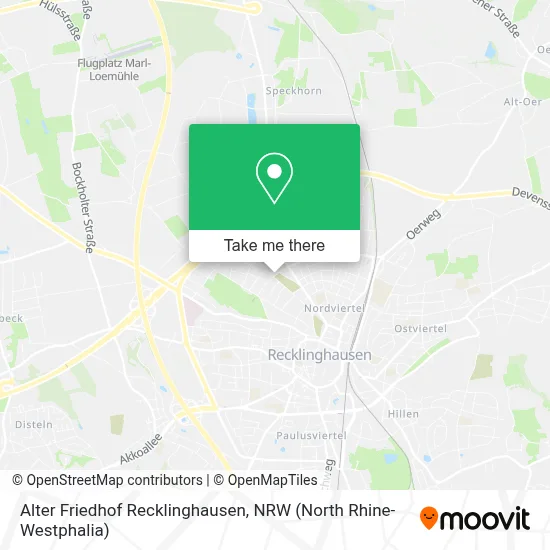 Alter Friedhof Recklinghausen map