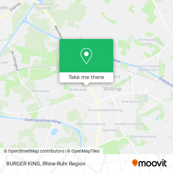 BURGER KING map