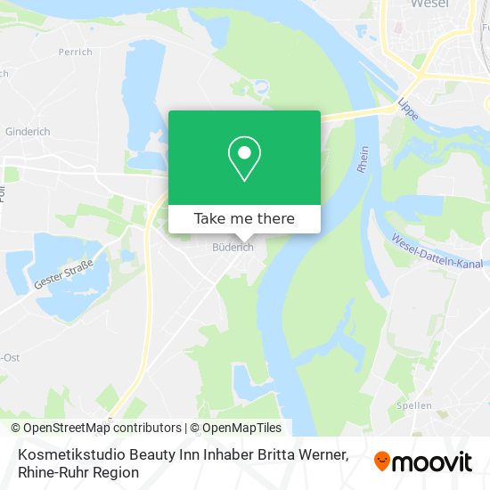 Kosmetikstudio Beauty Inn Inhaber Britta Werner map