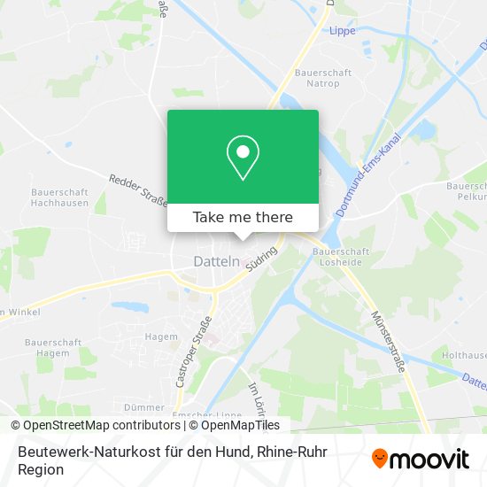 Beutewerk-Naturkost für den Hund map