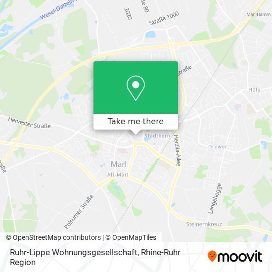 Ruhr-Lippe Wohnungsgesellschaft map