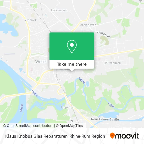 Карта Klaus Knobus Glas Reparaturen