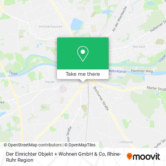 Der Einrichter Objekt + Wohnen GmbH & Co map