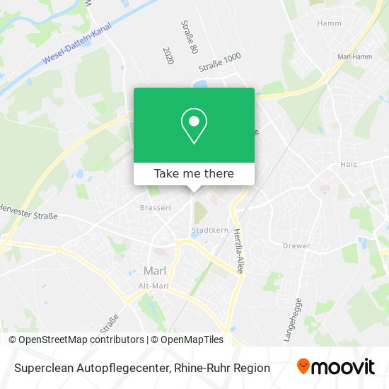 Superclean Autopflegecenter map