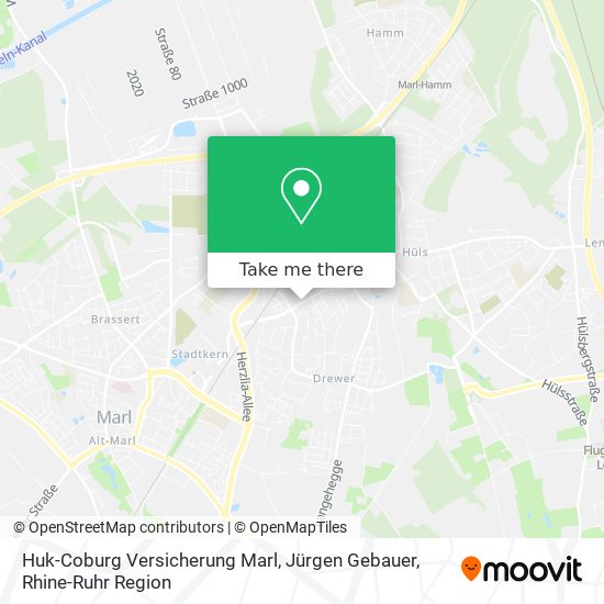 Huk-Coburg Versicherung Marl, Jürgen Gebauer map