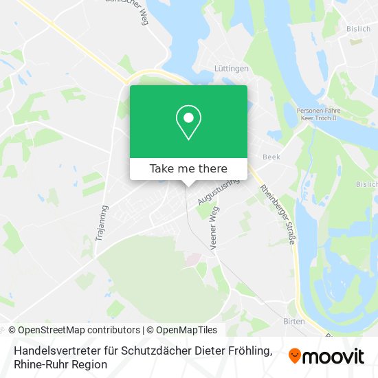 Handelsvertreter für Schutzdächer Dieter Fröhling map