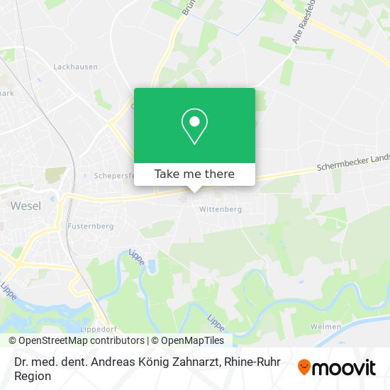 Dr. med. dent. Andreas König Zahnarzt map