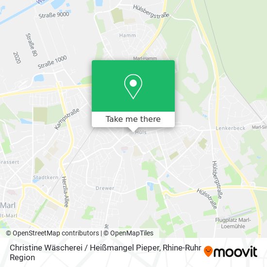 Christine Wäscherei / Heißmangel Pieper map