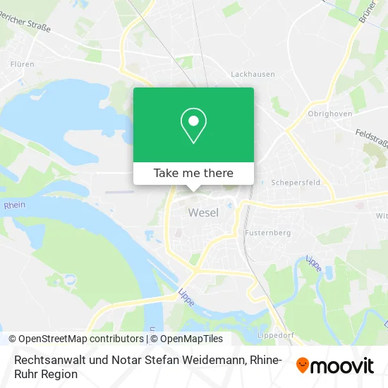 Карта Rechtsanwalt und Notar Stefan Weidemann