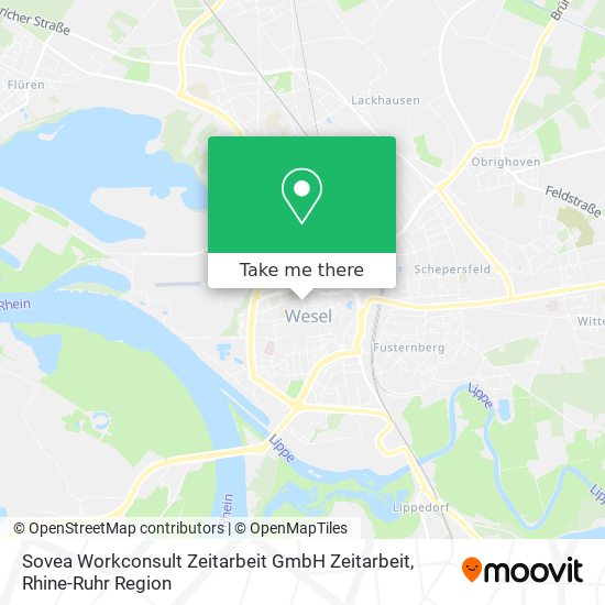 Карта Sovea Workconsult Zeitarbeit GmbH Zeitarbeit