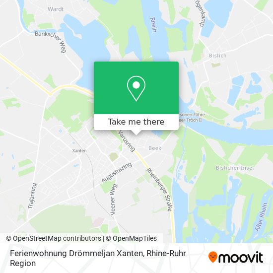 Карта Ferienwohnung Drömmeljan Xanten