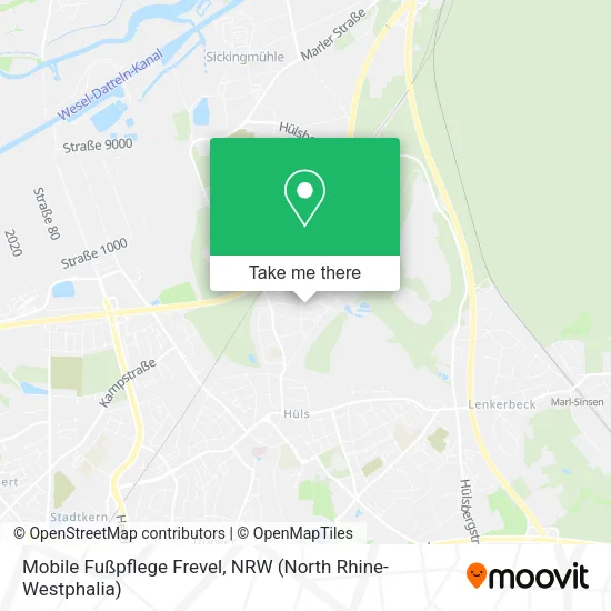 Карта Mobile Fußpflege Frevel