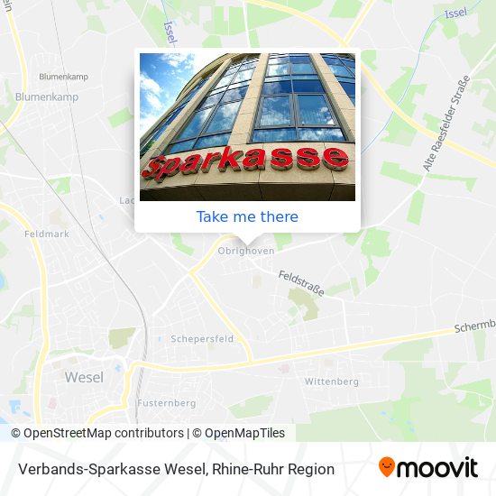 Verbands-Sparkasse Wesel map