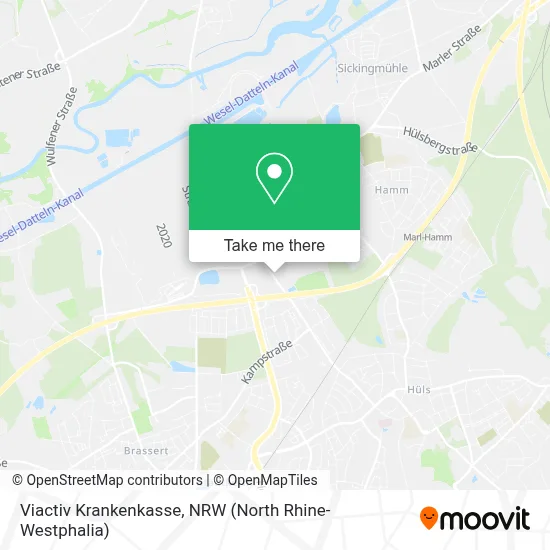 Viactiv Krankenkasse map