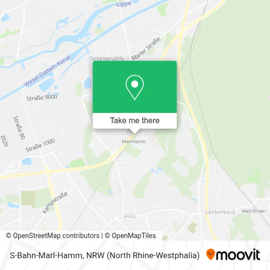 S-Bahn-Marl-Hamm map