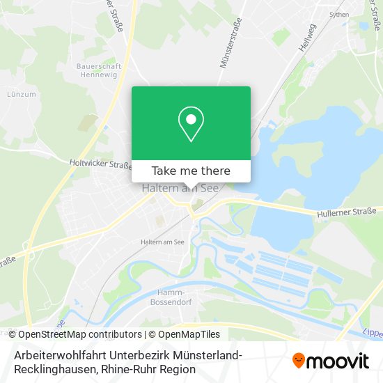 Arbeiterwohlfahrt Unterbezirk Münsterland-Recklinghausen map