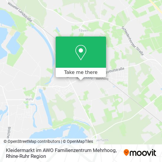 Карта Kleidermarkt im AWO Familienzentrum Mehrhoog