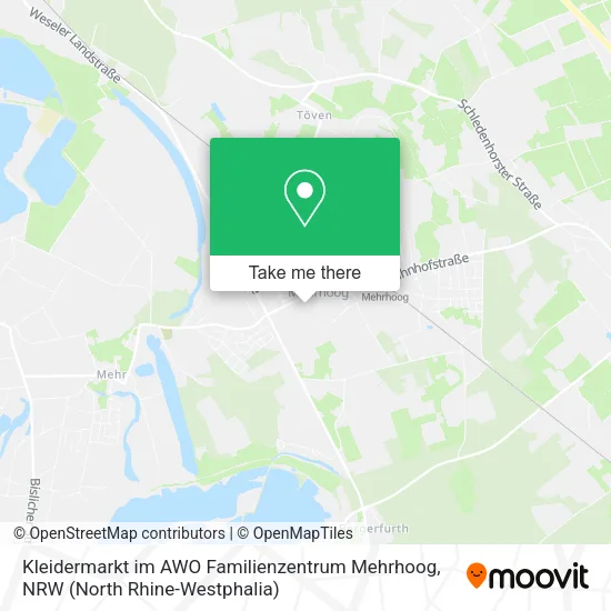 Карта Kleidermarkt im AWO Familienzentrum Mehrhoog