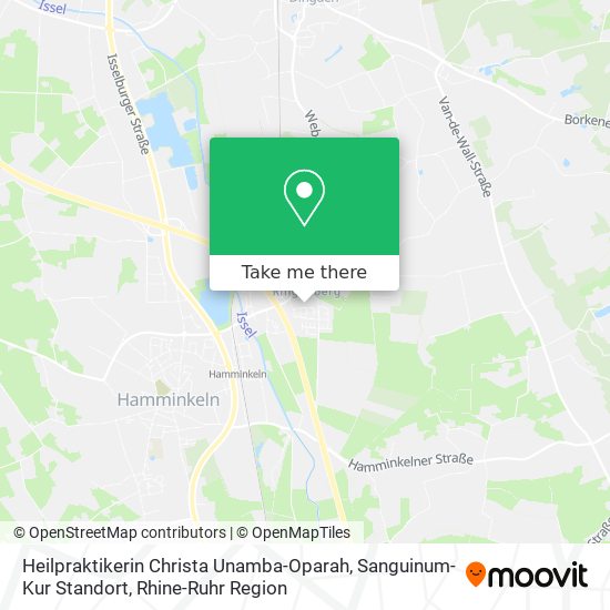 Карта Heilpraktikerin Christa Unamba-Oparah, Sanguinum-Kur Standort