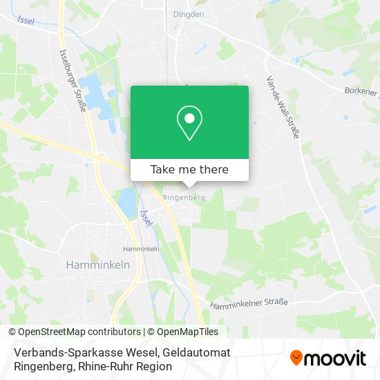 Карта Verbands-Sparkasse Wesel, Geldautomat Ringenberg