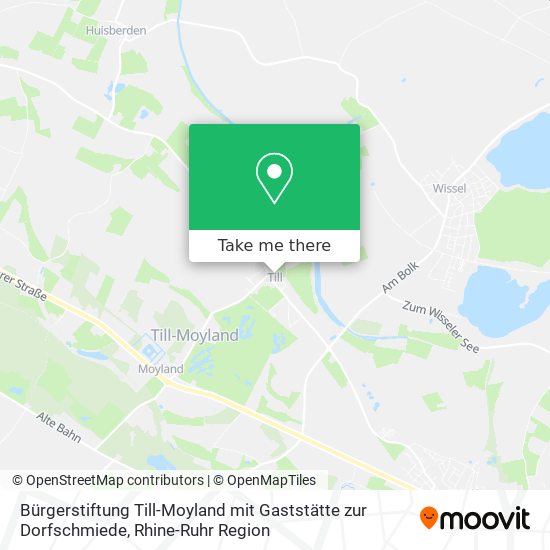 Bürgerstiftung Till-Moyland mit Gaststätte zur Dorfschmiede map