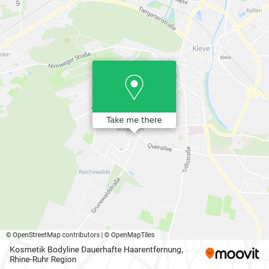 Kosmetik Bodyline Dauerhafte Haarentfernung map