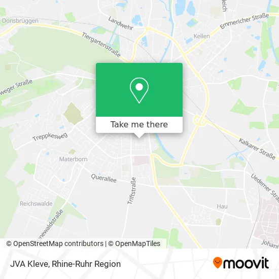 Карта JVA Kleve