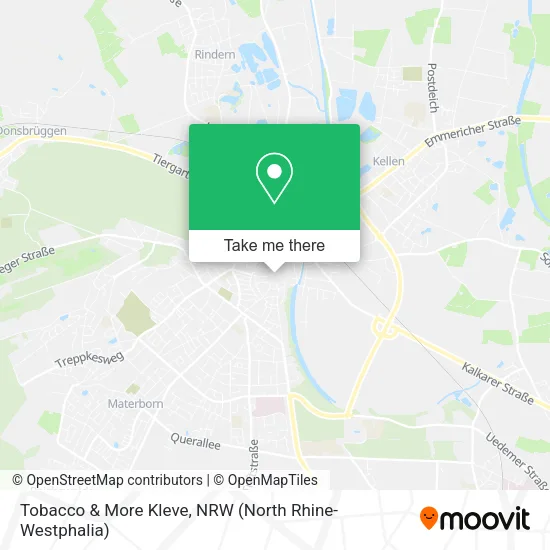 Карта Tobacco & More Kleve