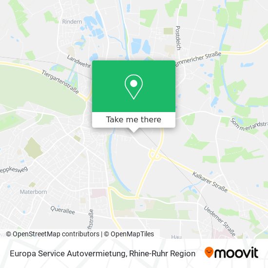 Карта Europa Service Autovermietung