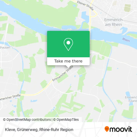 Kleve, Grünerweg map