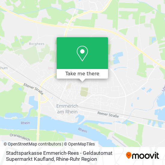 Stadtsparkasse Emmerich-Rees - Geldautomat Supermarkt Kaufland map