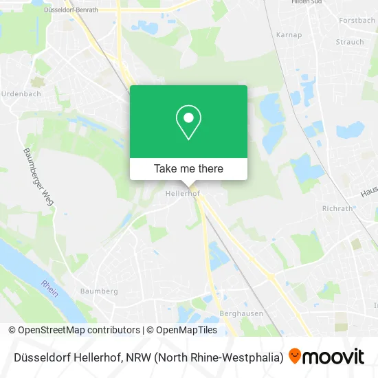 Düsseldorf Hellerhof map