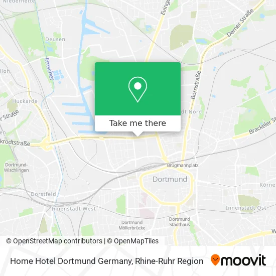 Карта Home Hotel Dortmund Germany