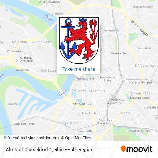 Altstadt Düsseldorf 1 map