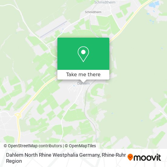 Dahlem North Rhine Westphalia Germany map