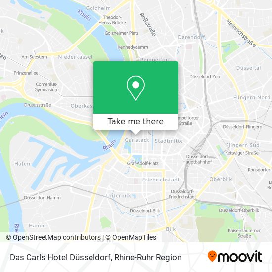 Карта Das Carls Hotel Düsseldorf