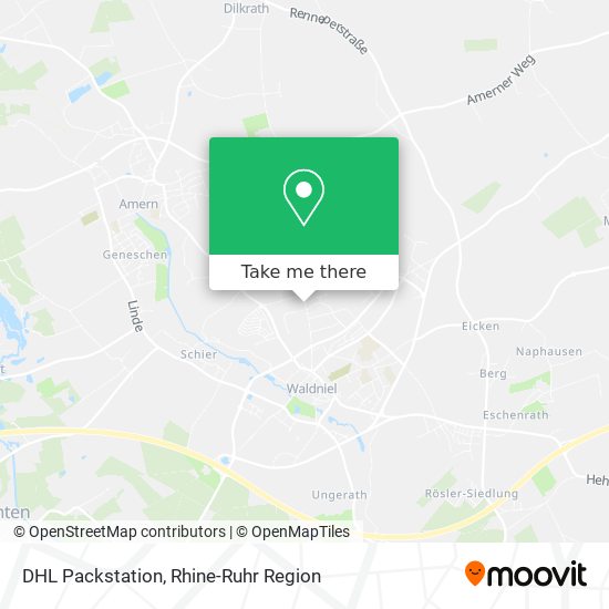 DHL Packstation map