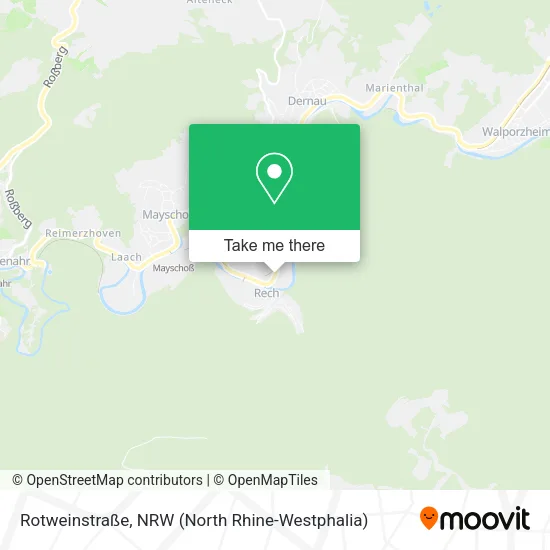 Rotweinstraße map