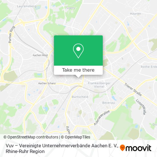 Vuv – Vereinigte Unternehmerverbände Aachen E. V. map